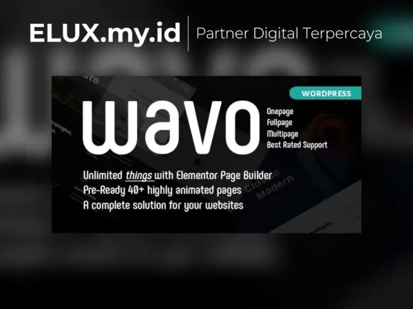 Lisensi Resmi Wavo Creative Portfolio Agency Wordpress Theme