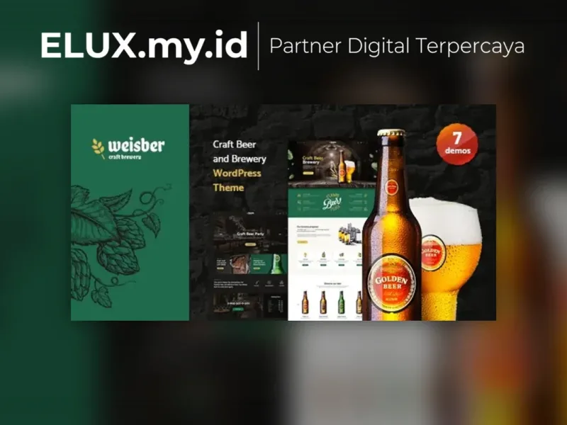 Detail Produk Weisber Craft Beer Brewery Wordpress Theme
