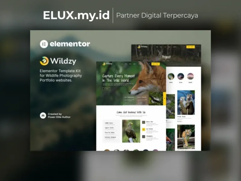 Wildzy Wildlife Photography Elementor Template Foto Asli Wildzy Wildlife Photography Elementor Template Kit Lifetime Unlimited