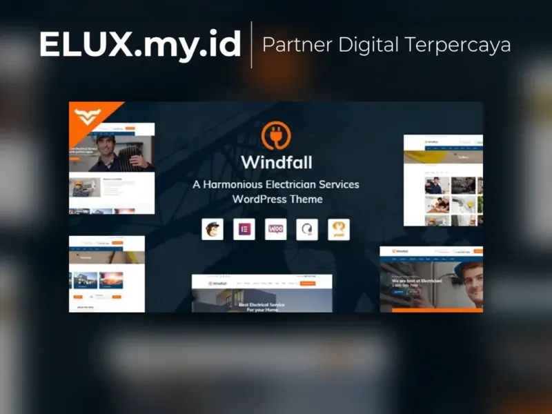 Windfall Electrician Services Wordpress Theme Foto Asli Windfall Electrician Services Wordpress Theme