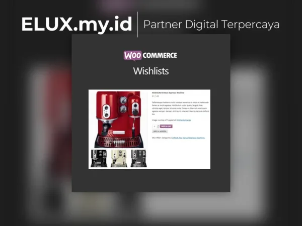 Tampilan Wishlists For Woocommerce Wordpress Plugin