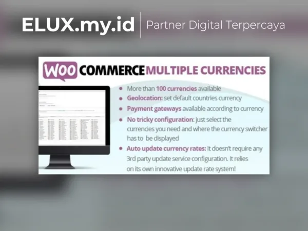 Lisensi Resmi Woocommerce Multiple Currencies Wordpress Plugin