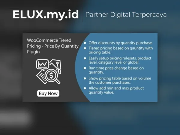 Lisensi Resmi Woocommerce Tiered Pricing Price By Quantity Plugin Wordpress