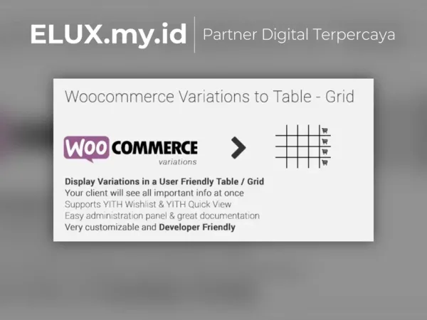 Foto Asli Woocommerce Variations To Table Grid Wordpress Plugin