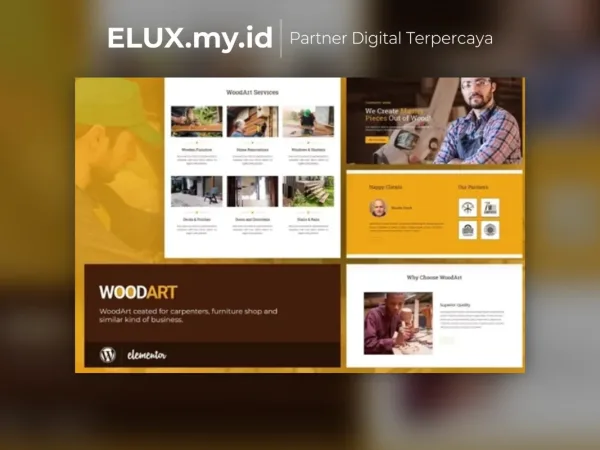Lisensi Resmi Woodart Artisan Template Kit Lifetime Unlimited Domain