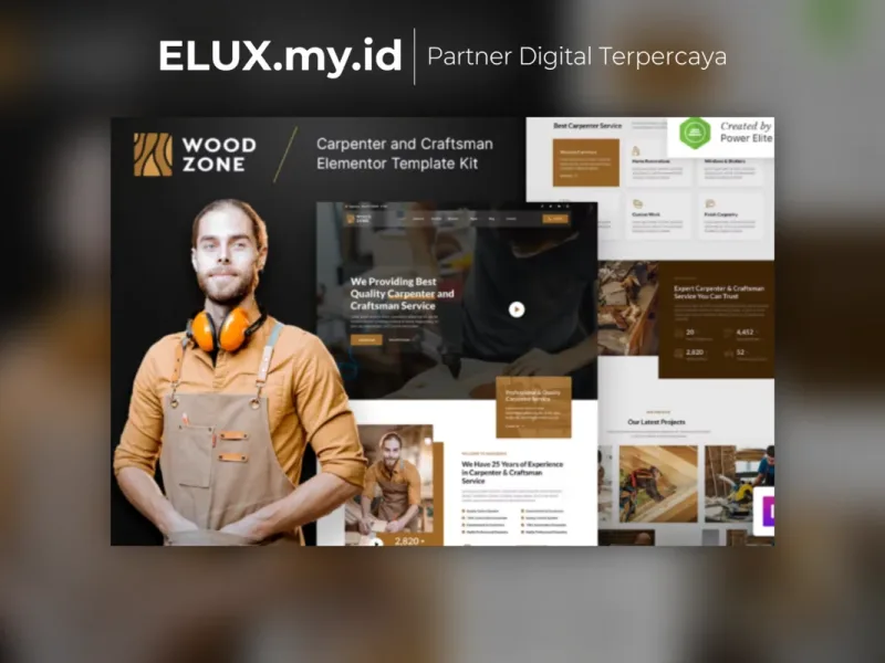 Woodzone Carpenter Craftsman Elementor Template Lisensi Resmi Woodzone Carpenter Craftsman Elementor Template Kit Lifetime