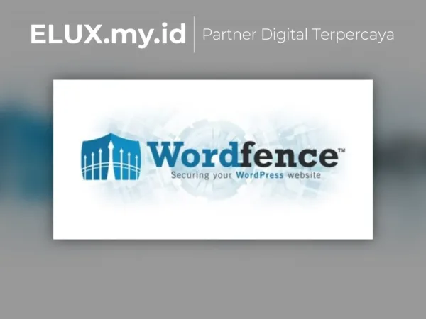 Tampilan Wordfence Security Premium Wordpress Plugin