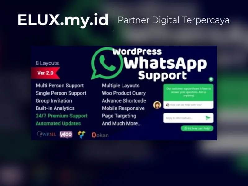 Wordpress Support Using Whatsapp Plugin Detail Produk Wordpress Support Using Whatsapp Plugin