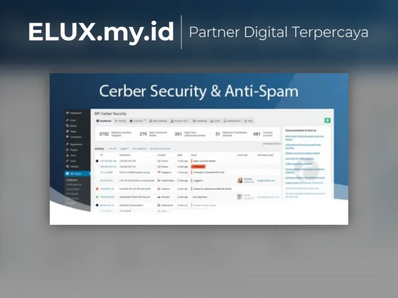Detail Produk Wp Cerber Security Pro Wordpress Plugin