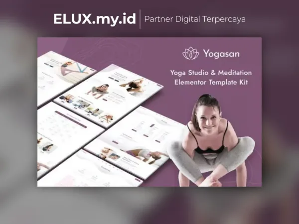 Tampilan Yogasan Yoga Studio Meditation Elementor Template Kit Lifetime