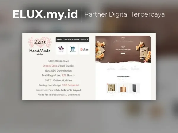 Tampilan Zass Woocommerce Wordpress Theme For Handmade Artists And Artisans