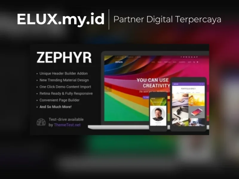 Zephyr Material Design Wordpress Theme Tampilan Zephyr Material Design Wordpress Theme