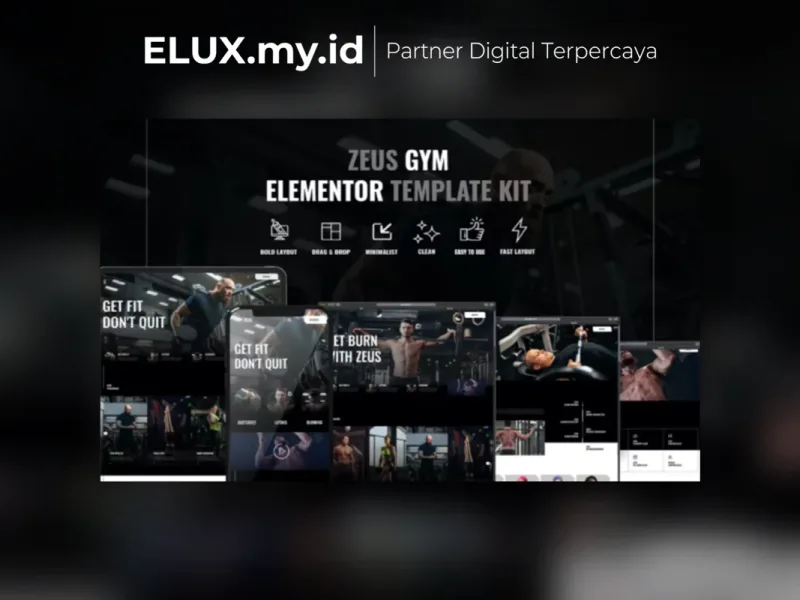 Zeus Gym Fitness Elementor Template Kit Lifetime Tampilan Zeus Gym Fitness Elementor Template Kit Lifetime Unlimited Domain