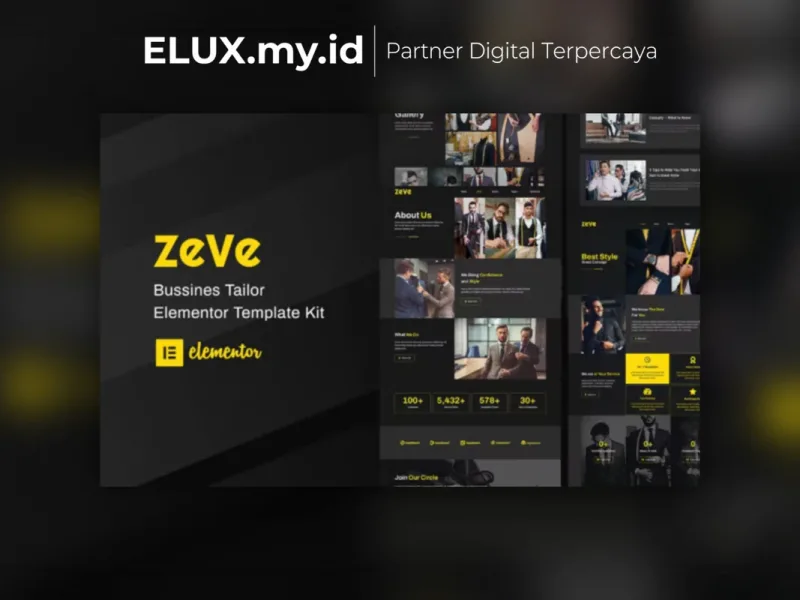 Zeve Tailor Service Elementor Template Kit Detail Produk Zeve Tailor Service Elementor Template Kit Lifetime Unlimited