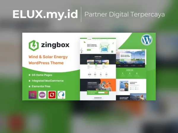 Marketplace Theme, Plugin & Template WordPress Premium Detail Produk Zingbox Wind Solar Energy WordPress Theme